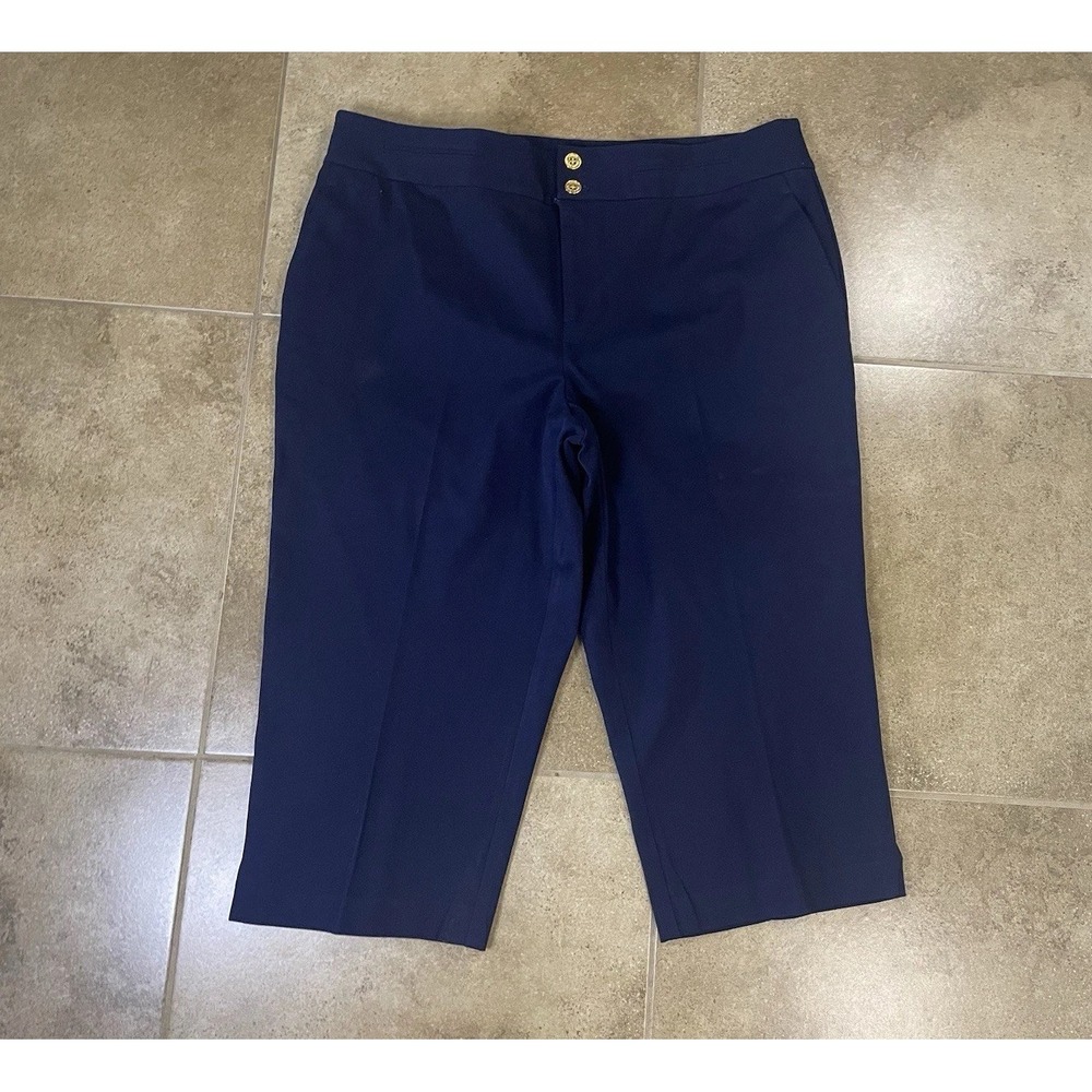 Lauren Ralph Lauren Women's Size 18W Capri Pants Dark Blue Navy Plus Size